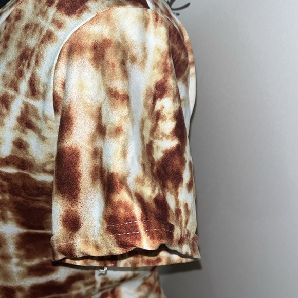 Tie Dye 🇵🇭 Brown, Yellow, White Free Size S to M T-Shirt Dress NWOT$25 - Picture 6 of 10